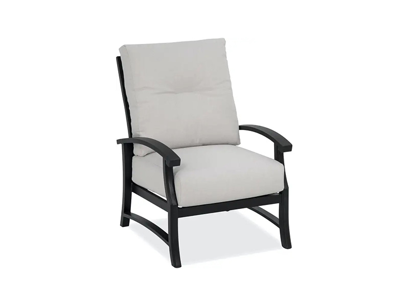Lodge bằng nhôm đồng có đệm có đệm Ghế câu lạc bộ sân hiên