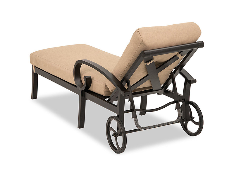Solstice nhôm có đệm Chaise Lounge