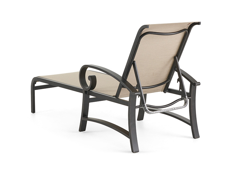 Solstice Nhôm có hiên Sling Chaise Lounge