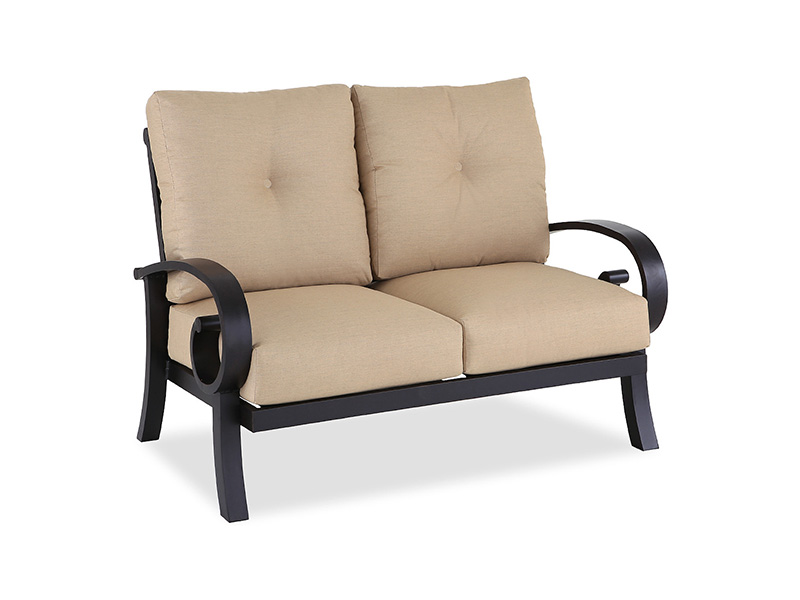 Nhôm đồng niên đại Solstice có đệm Sân hiên Loveseat